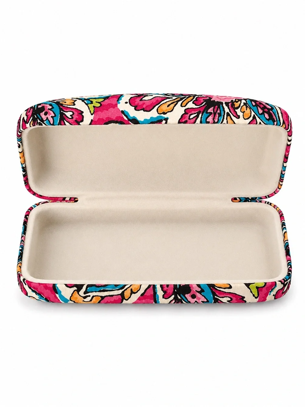 Vera Bradley Sunglass Case Pink Red Paisley Hard Clamshell